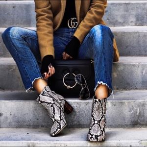 J. Crew Snakeskin Pattern Botties